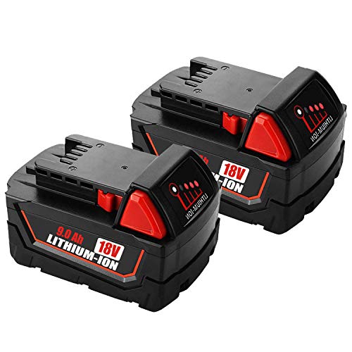 VANON 18v Replace for Milwaukee Tool Battery, 9.0Ah Lithium-ion Battery for Milwaukee m 18b 48-11-1820 48-11-1850 48-11-1860 48-11-1828 48-11-10 Cordless Power Tools