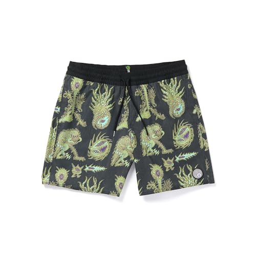 Volcom Boardshorts Homme Noir Maillot de Bain Surf de Style