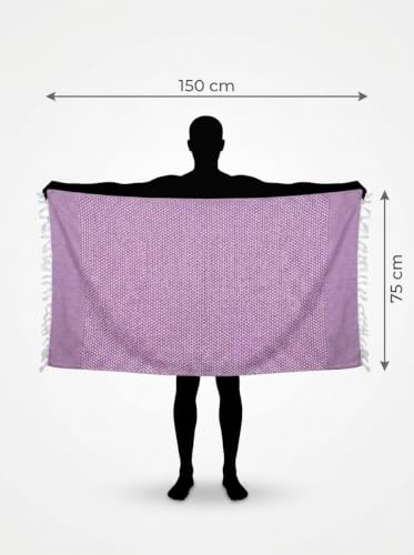 Image of RAMRAJ Pack of 4 100% Cotton Multicolor Signature Checked Bath Towel(Multicolor;OS)|Towel Size:75x150cm