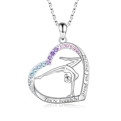 grey pendant colorful cz