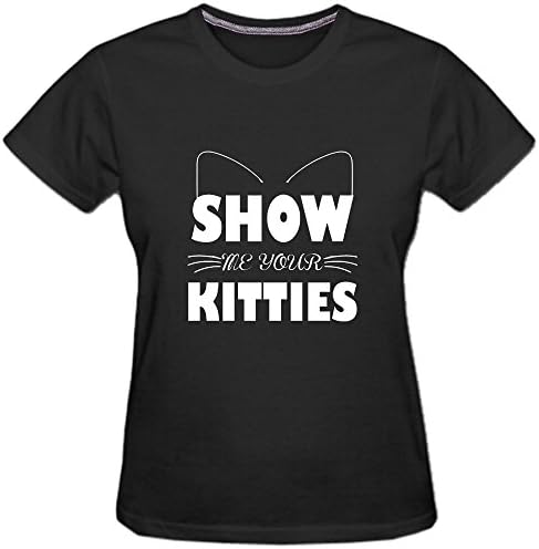 Whirligigo Women's Show Me Your Kitty Shirts (Black XX-Large)