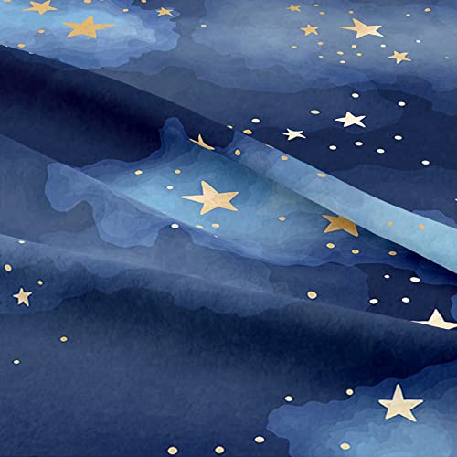 Sw Setwier Star Pattern Duvet Cover Queen Size Starry Sky Bedding Set Meteor Print Comforter Cover Bedding Quilt Cover 1 Duvet Cover With 2 Pillowcases For Home Decor #TOP3