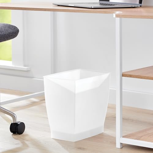 iDesign prostokątny kosz na śmieci, 11 l, spa, Frost