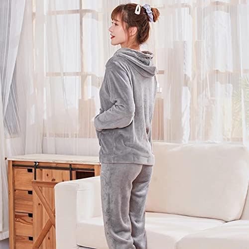 Image of GEIFA Women Cold-weather polyester wear hooded tracksuit Soft fabric women stylish cord set for women winter wear Pack of 1