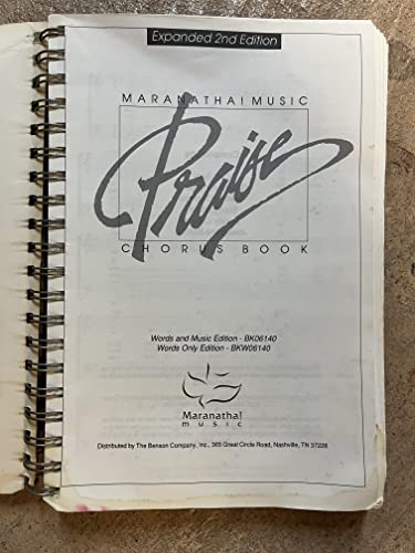 Maranatha! Music Praise Chorus Book, 2nd Edition