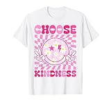 Retro Choose Kindness Smile Face Groovy Be Kind Women Kids T-Shirt