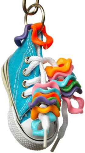 Bonka Bird Toys 1928 Wiggle Sneaker Bird Toy Parrot Craft Cage Cages Cockatiels Budgies Parrotlet
