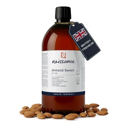 Naissance Aceite de Almendras Dulces n. º 215 - 1 Litro - 100% puro para humectar y equilibrar la piel, hidratar el cabello y todo el cuerpo.