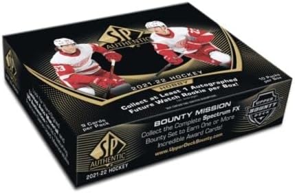 2021/22 Upper Deck SP Authentic NHL Hockey HOBBY box (10 pks/bx)