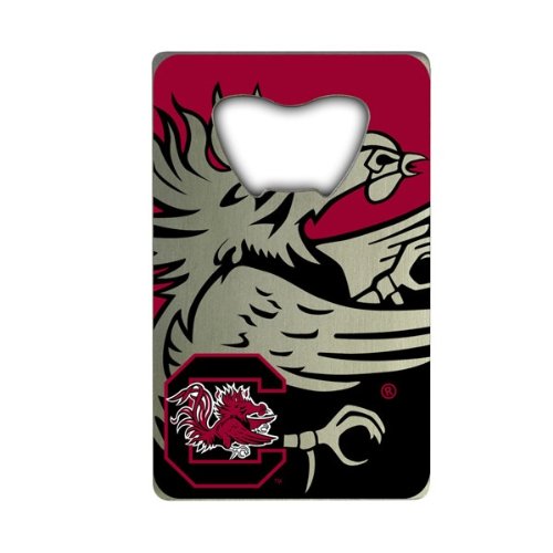 FANMATS 62586 South Carolina Gamecocks Credit Card Style Bottle Opener - 2” x 3.25