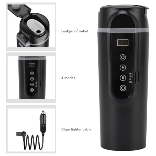 Tetera Eléctrica Portátil 500ml para Auto 12V-24V miniatura 3