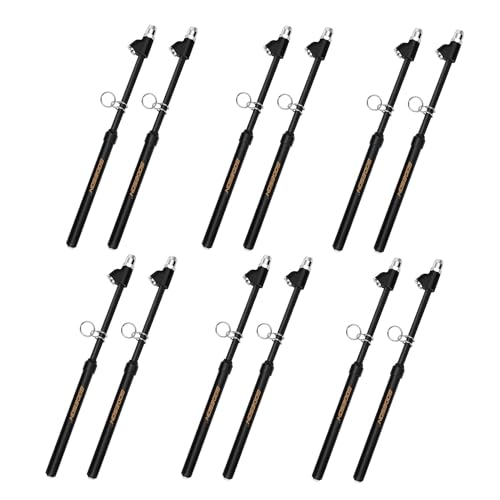 Image of GODESON Heavy Duty Tire Pressure Gauge, Straight-On Dual Head Tire Air Gauge Range 10-150PSI, Extended Tube Tire Gauge Suitable for Semi Truck, RV,and Bus(Pack of 12)