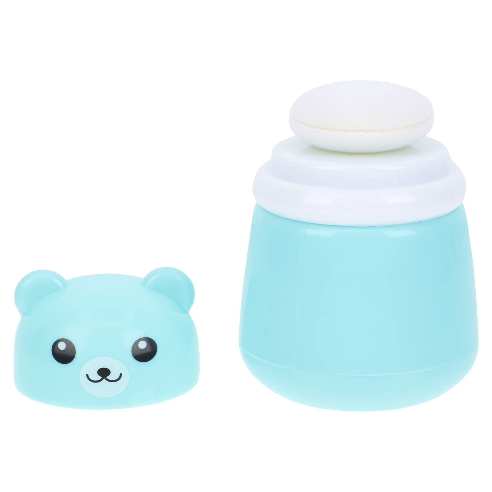 FOMIYES Cartoon Bear Baby Box Creative Talcum Case Empty Puff Box