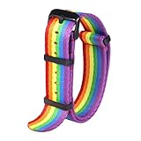 Hochwertige Materialien. Sobald Sie die Uhr tragen, passt sich das Armband an die Wölbung Ihres Handgelenks an und wird sehr bequem. Die behandelte Unterseite ist super weich und passt sich der Haut an, um ein Verrutschen zu minimieren.