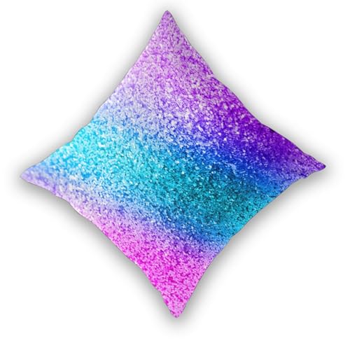 Lot de 2 taies d'oreiller carrées à paillettes imprimées housse coussin