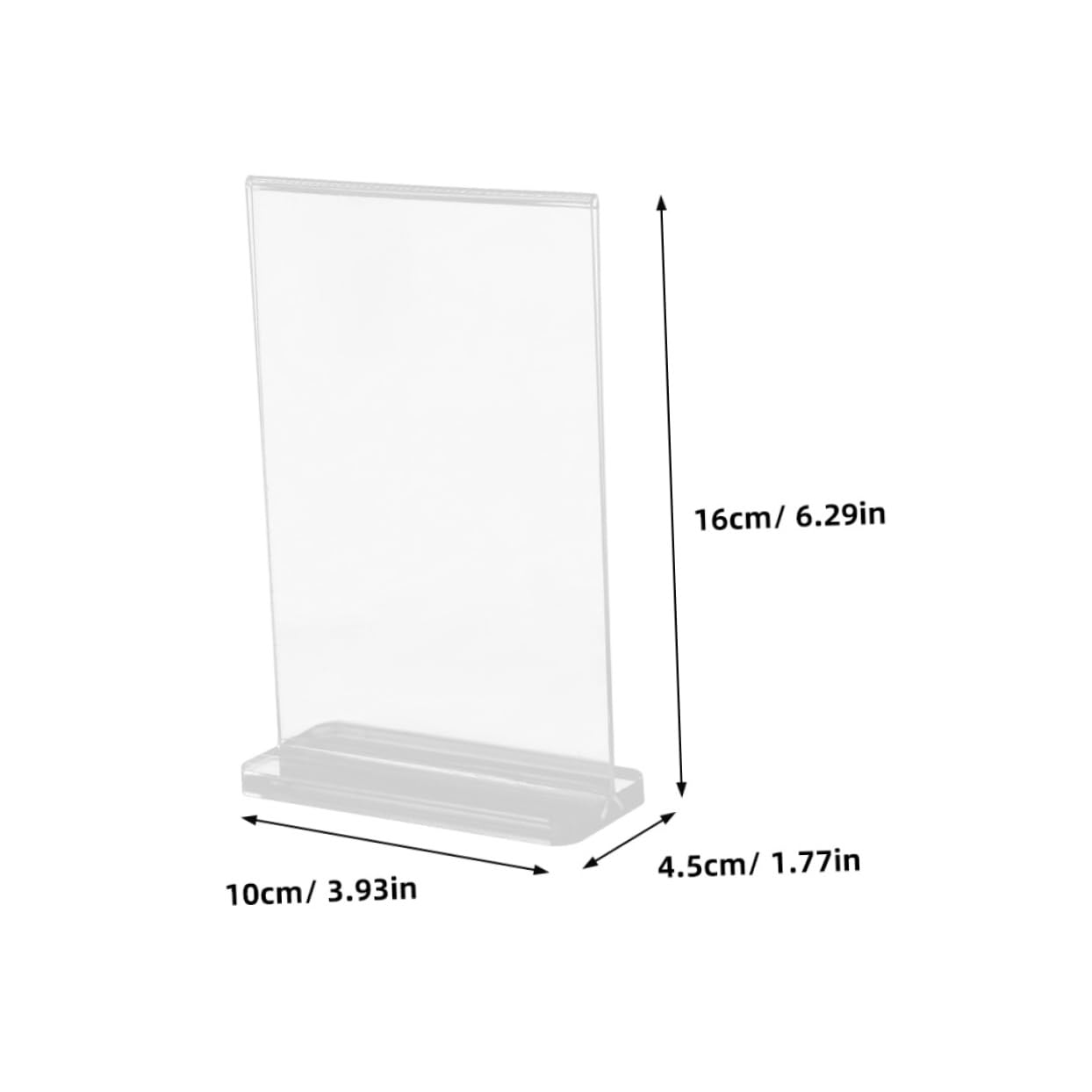 HONMEET Acrylic Display Stand Table Menu Holder Sign Holder for Retail Stores Easy Clean and Elegant Style