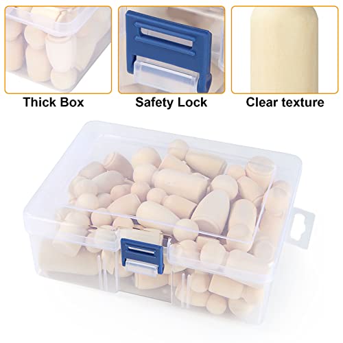 JMIATRY 100PCS Wooden Peg People Wooden Peg Dolls Unfinished Wooden People Figures With Storage Case Pegs Dolls Family Woodens Peoples for Craft Art Projects and Decoration (8 Size,1.3 to 2.56 inches)