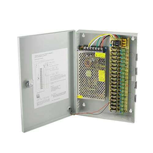 Aexit DC 12V 10A 18 CH 18 Channel CCTV Camera Distributed Power Supply Box (01f4d1986fc77e85e9e2aff38fb1f827)