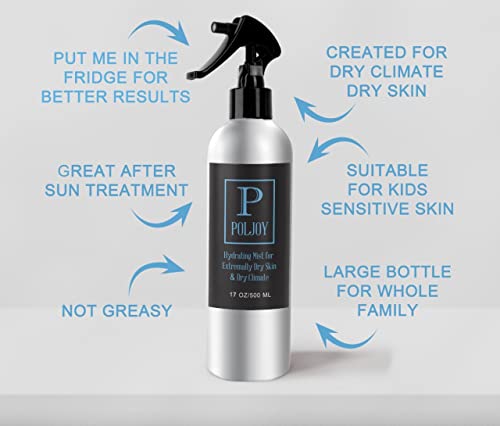 Dry Skin - Dry Climate Hydrating Mist Spray - Face & Body & Hair Toner - After Sun - Dermatitis Prone #TOP2