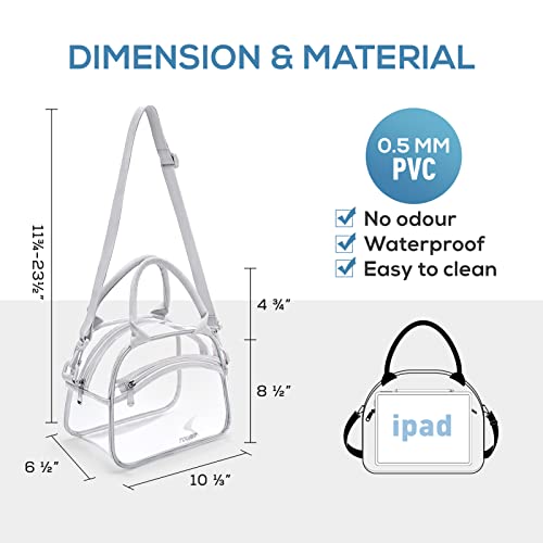 Tourit Stadium Approved Clear Lunch Bag Transparent Bag With Adjustable Strap Clear Lunch Box For Women Men Work #TOP2