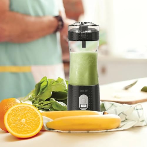 Green Lion Blend Mate Portable Juicer, BPA Free, Self Cleaning, PCTG Food Grade, 7.4V Working Voltage - Black