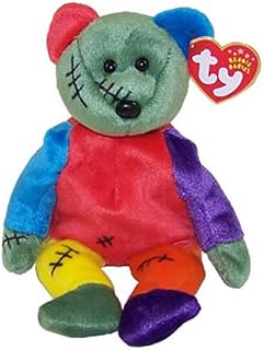 TY Beanie Baby - FRANKENTEDDY Bear (Green & Purple Feet) (8.5 inch) MWMT's ^G#fbhre-h4 8rdsf-tg1382766