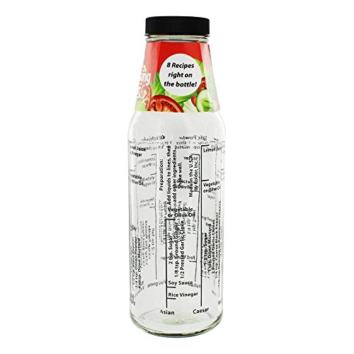 Salad dressing jar Eddingtons - Pot vinaigrette verre bouteille sauce graduée - 2