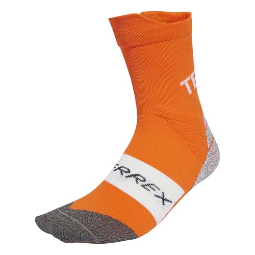 adidas Unisex adulto Terrex Xperior CLIMACOOL Trail Crew Socks, semi impact orange, 2.5-4