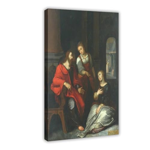 Christ dans la maison de Martha et Mary Otto Van Veen pour habiller un mur vide