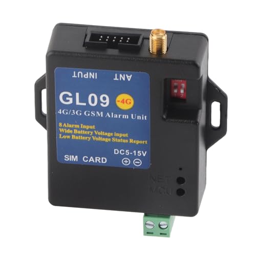 GSM-Alarmsystem GL09 4G / 3G / Gsm Alarm Modul 8CH-Alarmsicherheitssystem Alarmmodul 8-Kanal-Eingang Niedriger Verbrauch für die Sicherheit im Lager(EU)