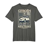 2CV Tour Eiffel Plans Paris Driving Club T Shirt