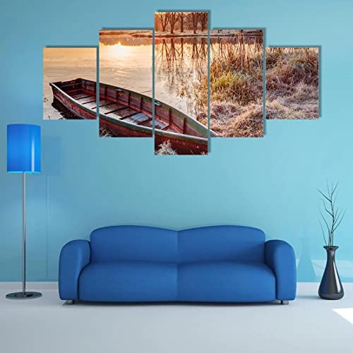 Tableau imprimé xxl l'eau calme du lac pour créer un salon zen et moderne