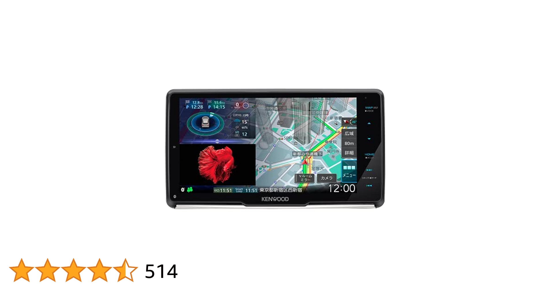 Amazon | ケンウッド カーナビ 彩速 9インチ MDV-M908HDF HD