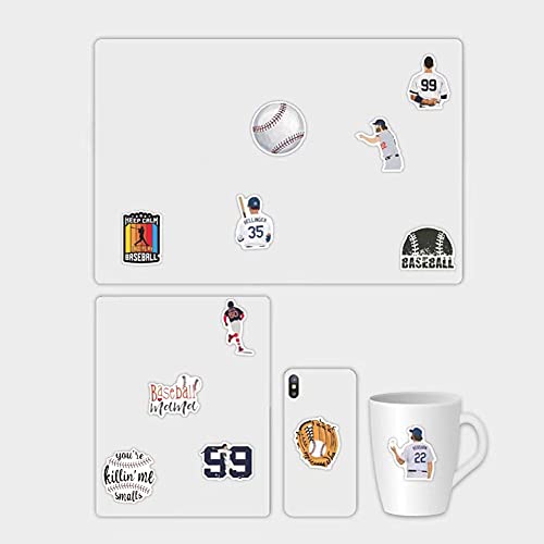 Baseball Game Stickers |50 Pcs Baseball Waterproof Vinyl Decals For Water Bottles Laptop Luggage Cup Computer Mobile Phone Skateboard Guitar Helmet Snowboard Décor #TOP5