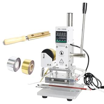 ZONEPACK ZS-100B Dual Use Hot Foil Stamping Machine with Bronzing and Embossing Capabilities