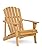 Oversized Outdoor Wooden Adirondack Chair with Pre-Assembled BackRest & SeatBoard, Patio Chair for Garden Lawn Backyard Deck Pool Beach Firepit