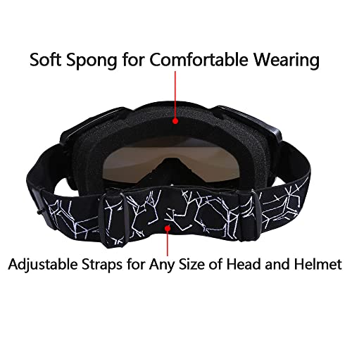 Jiepolly Motorcycle Goggles Motocross Atv Goggles Dirt Bike Goggles Mx Offroad Goggles For Men Women #TOP4