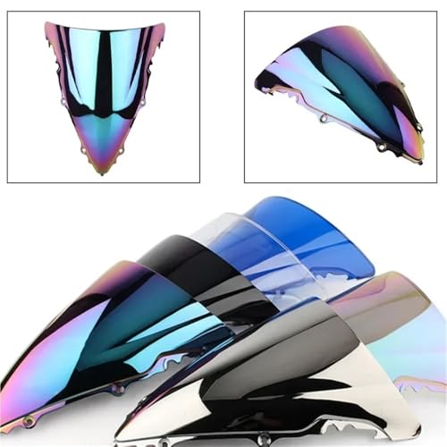 Bulle moto double courbure pour YZF R6 2003-2005 déflecteur vent noir - 2