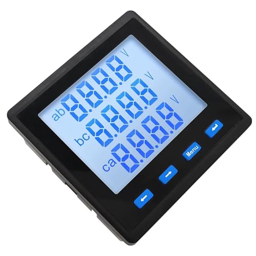 Ampèremètre triphasé RS485 pour mesure de puissance Watt et fréquence avec 3 CT 30A