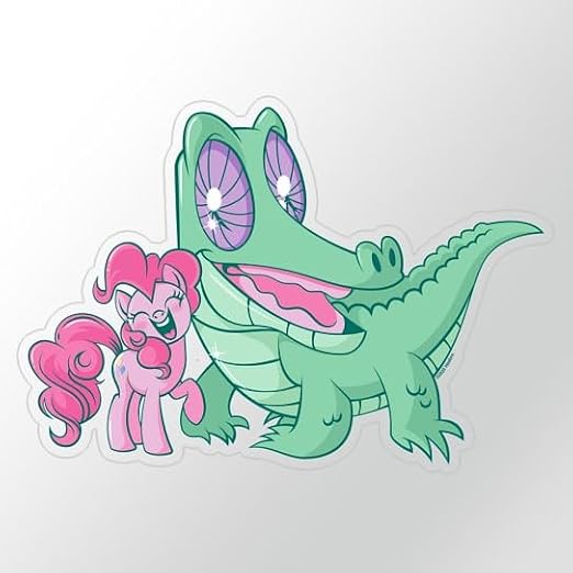 CafePress MLP: Gummy Medium Die Cut Sticker, 5.75" x 5.75" Clear