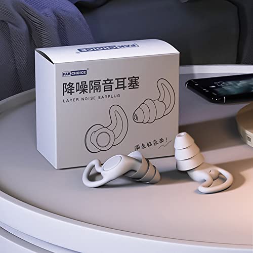 Quiet Noise Reduction Earplugs, Super Soft, Reusable Flexible Silicone Ear Plugs For Sleeping, Swimming, Noise Sensitivity & Flights, Snoring, Travel, Concerts, 33Db Noise Cancelling #TOP7