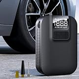 CINDRO Elektrische Luftpumpe Digitale Elektrischer Akku Kompressor 5000mAh, 4Modi, 150PSI Mini Reifenfüller Tragbar Fahrradpumpe mit LED Licht für Auto Motorrad Fahrräder, Autoreifen, Ballonkugeln