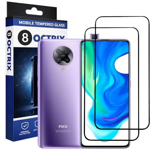 Image of Military-Grade Tempered Glass Screen Protector Compatible for Poco F2 Pro with Edge to Edge Coverage - Case Friendly, Anti-Scratch & Bubble-Free Installation Kit (Pack Of 2)