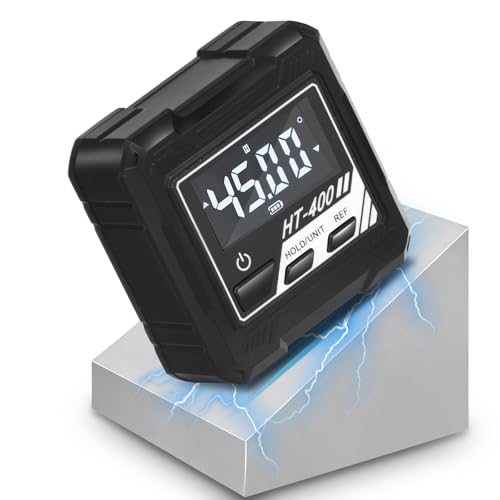 Goniometro digitale con base magnetica, livella digitale LCD, inclinometro digitale, falegnami, meccanici per la lavorazione del legno, riparazione auto, funzionamento di macchine utensili