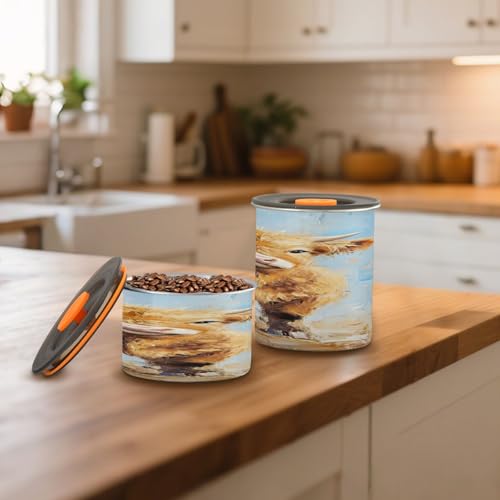 Contenedor al vacío sin aire para café Qilmy 500 ml acero inox miniatura 7