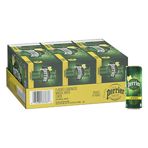 Perrier Lemon Flavored Carbonated Mineral Water, Slim Cans, 8.45 Fl Oz (30 Pack) Perrier Lemon Flavored Carbonated Mineral Water, Slim Cans, 8.45 Fl Oz (30 Pack)