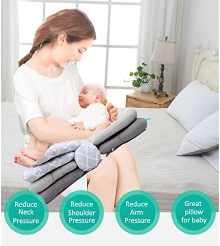 KAKIBLIN Breastfeeding Pillow for Newborn, Elevate Adjustable Baby Nursing Pillow Infant Feeding Support Pillow Baby