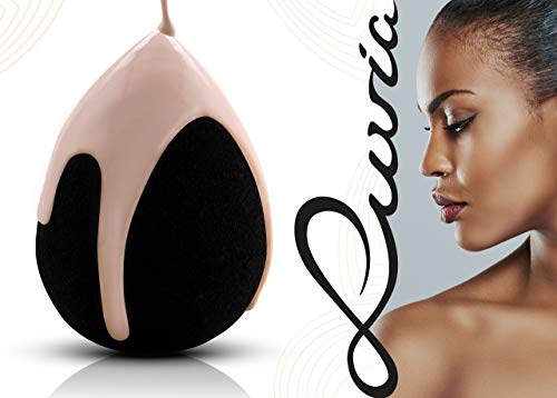 Luvia Beauty Blender Sponge Set - Make-Up Egg - Extra Soft Blending Sponge - Cosmetic Applicator Sponge, black, 2 count (Pack of 1) - Image 2