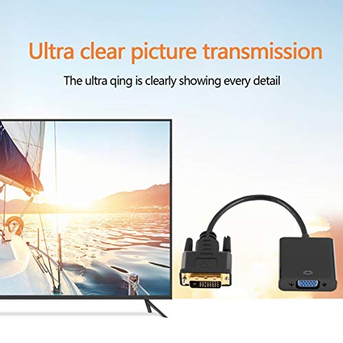 Cabo conversor adaptador ativo Full HD 1080p DVI-D para VGA, 24 + 1 pino macho para monitor de 15 pi