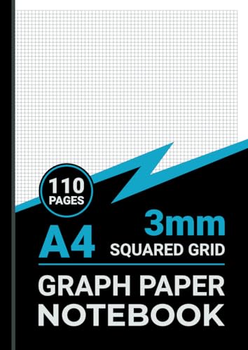 3mm Graph Paper Notebook A4: 3mm Squared Grid Paper, For Math, Science, Engineering, Students & Teachers, 110 Pages